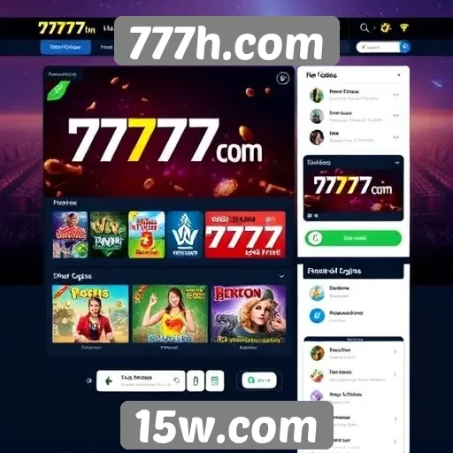 Análise da interface do usuário do site 777h.com